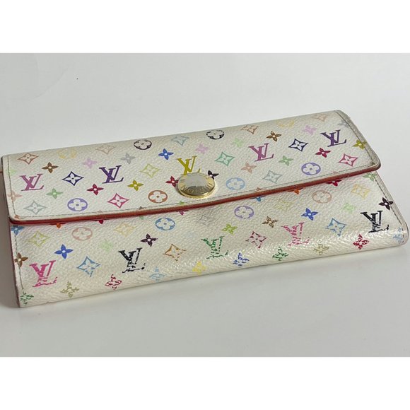 Louis Vuitton | Takashi Murakami Multicolor Monogram Sarah Wallet - Picture 3 of 13